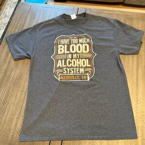 Nashville TN Funny Drinking Graphic Tee Men’s L Port Co